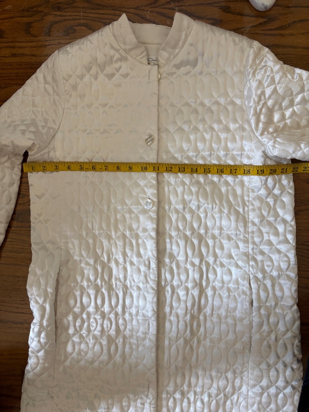 Oscar De La Renta Neiman Marcus Pink Quilted Satin Robe Size M - Picture 10 of 13